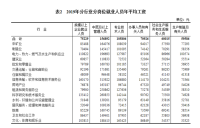 2019年全國規(guī)上企業(yè)就業(yè)人員年平均工資增長10%，軟件和信息技術(shù)服務業(yè)投資與管理成亮點